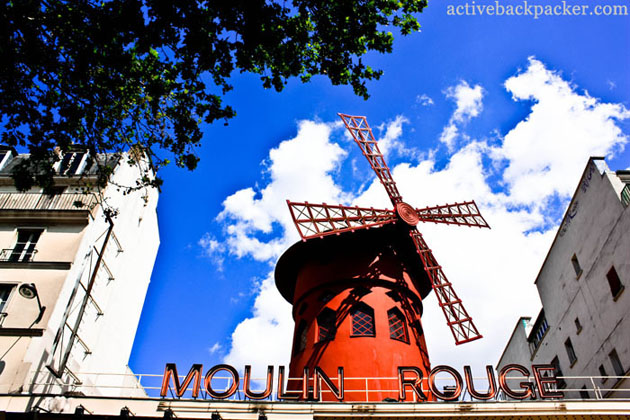 The Moulin Rouge in Paris
