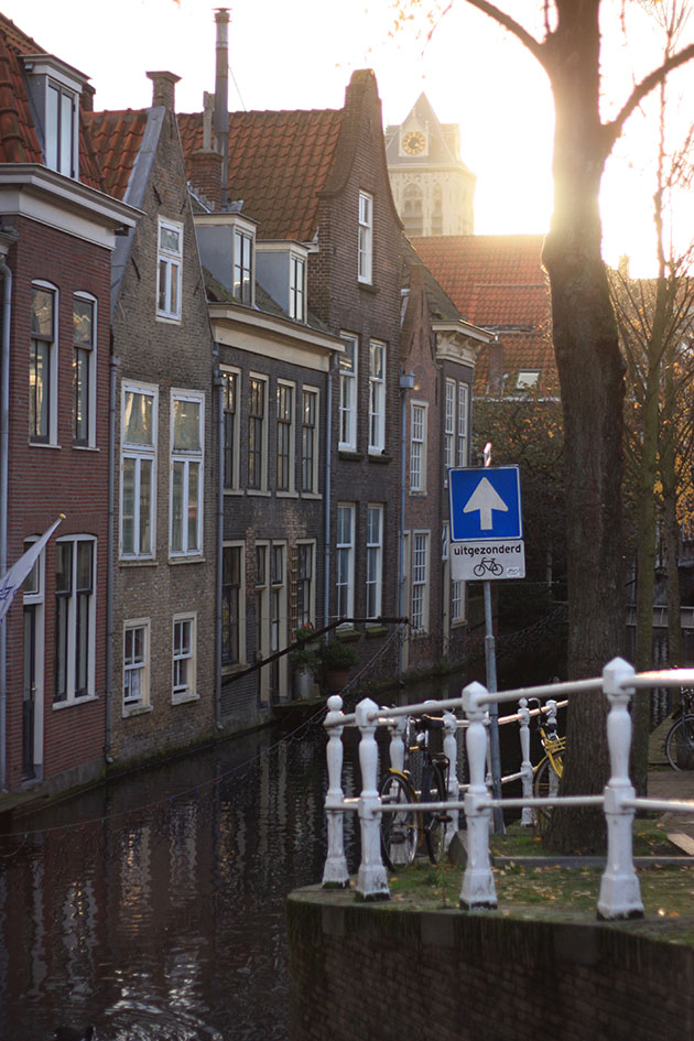 Sun Setting Canal Delft