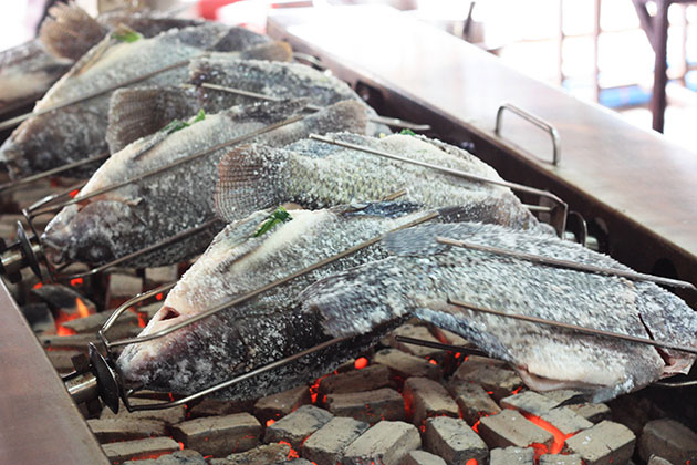 Fish Over Hot Coals