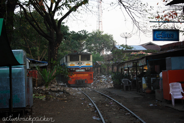 City Train Rubbish Yangon