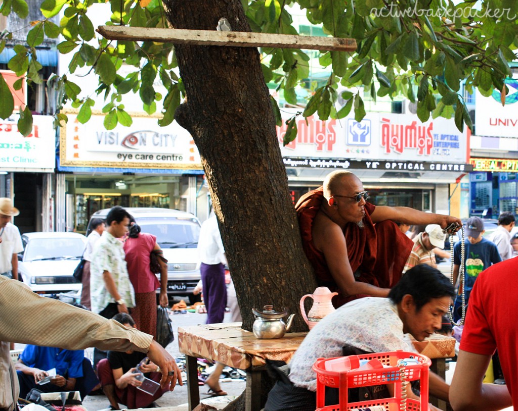 Cool Monk in Yangon