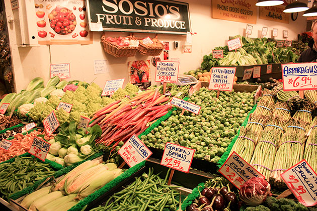produce in Pike Place