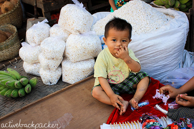 Myanmar Baby Picks Nose