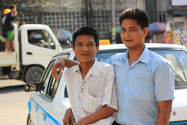Friendly Taxi Drivers Myanmar