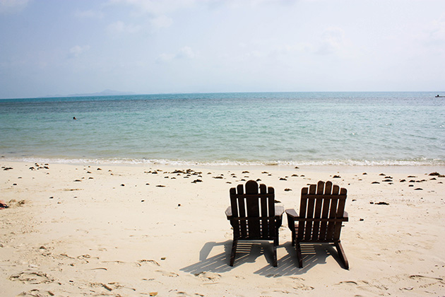 beach chairs Koh Phangan