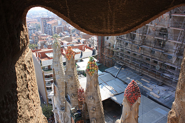 Climbing Sagrada Familia